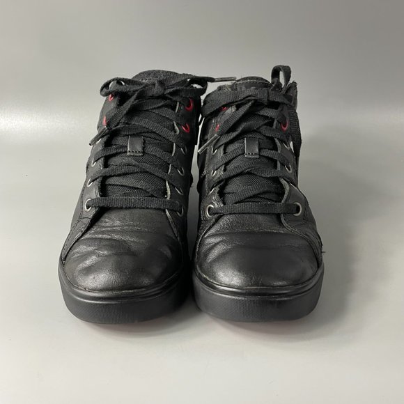 UGG Kids' Boscoe Black Leather Trainer, Kid's Size US 4 - Picture 4 of 13